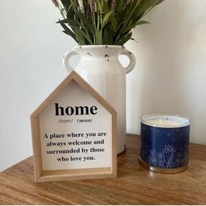 Home Definition Wooden House Decor Sign